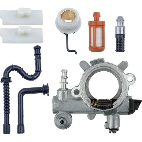Vis sans fin de ligne de filtre à carburant de pompe à huile pour tronçonneuse Stihl 034AV MS340 MS360 Pro, pompe à huile, vis sans fin, filtre à carburant, filtre à huile, conduite de carburant (1/5)