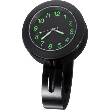 Reloj digital para manillar de bicicleta, 1 unidad, 4,3 x 4,3 x 1,7 pulgadas, rectangular negro, para montar en motocicleta.