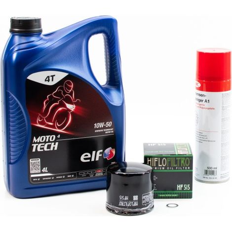 Kit Entretien Vidange Standard pour ROYAL ENFIELD INTERCEPTOR 650 de 2019 à 2024 - ELF MOTO 4 TECH 10w50 4L