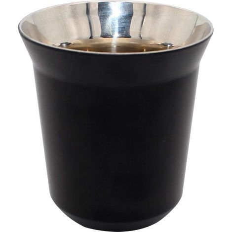 1 Tasse isotherme,Acier inoxydable 304,Double paroi,Café expresso 160 ml,Noir (1/5)