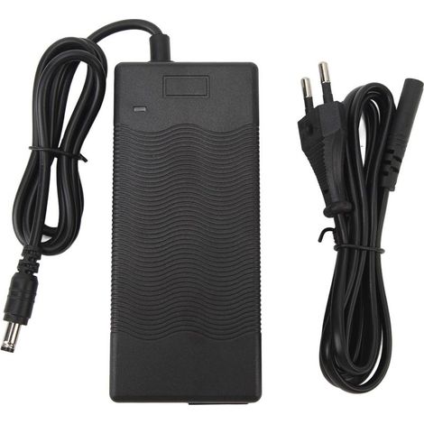 Chargeur pour vélo électrique 42 V 2 A, diamètre DC 5,5 x 2,5 mm, adaptateur secteur Plug and Play pour scooter électrique, compatible avec batterie Li-ion 36 V, prise UE, AC 100-240 V (1/5)