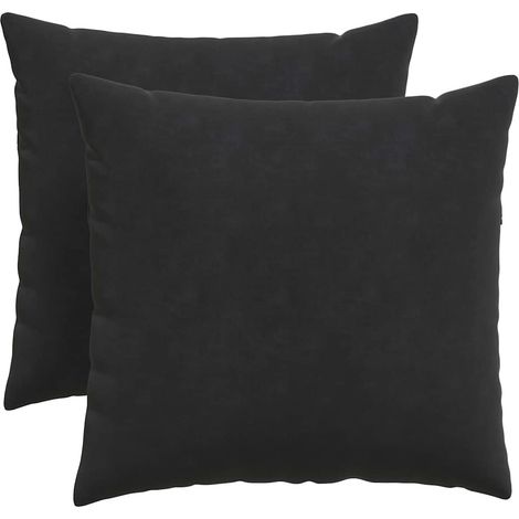 Maison Exclusive - Sofakissen 2 Stück Schwarz 50 x 50 cm Cordstof