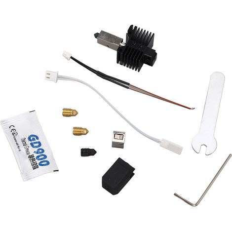 3D-Drucker-Set mit abnehmbarem Extruder-Hotend und Düsen für Bambu Lab X1, P1P, X1 Carbon – 4-teiliges Ersatzteilset (1/5)