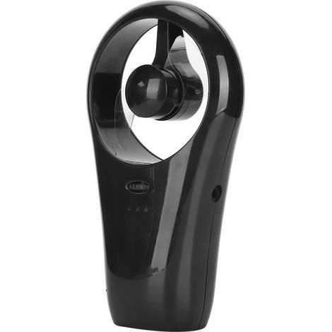 Mini-Tischventilator, schwarz, wiederaufladbar und leise, mit USB-Anschluss für Reisen und Büro (1/5)