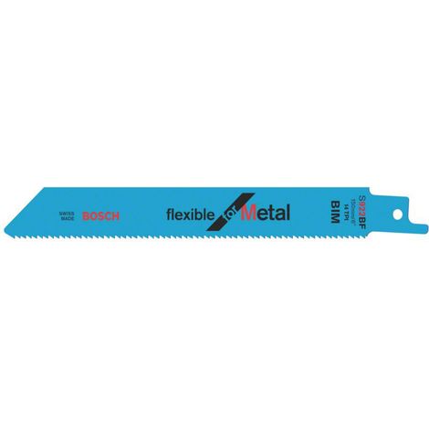 Bosch Accessories 2608657550 Säbelsägeblatt S 922 BF, Flexible for Metal, 25er-Pack 25 St.