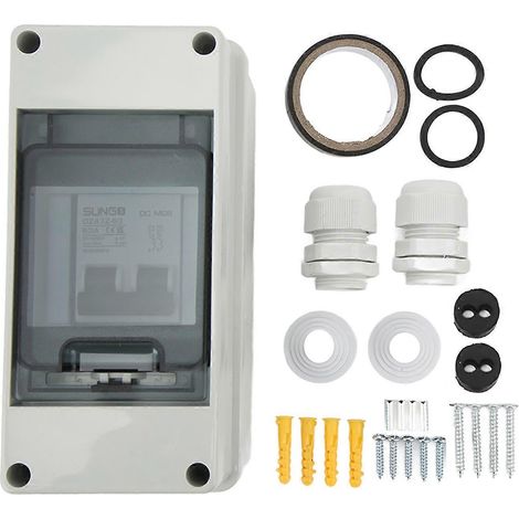 2-poliger 1000-V-DC-63-A-Trennschalter mit wasserdichtem Gehäuse (IP65) für PV-Solaranlagen