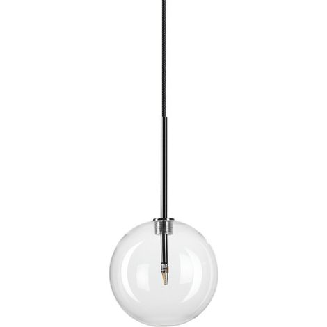 Ideal Lux EQUINOXE 15cm Globe Pendelleuchte Chrom