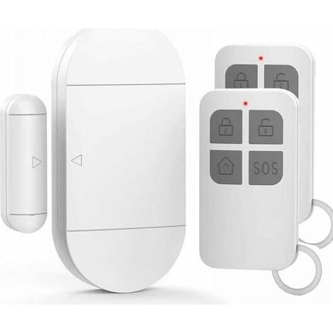 Door Alarm, Door Opening Detector With Powerful 130 Db Siren, Wireless Magnetic Door and Window Alarm for Doors, Windows and Cabinets, Home, Office (1/5)