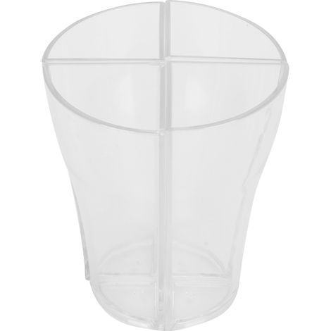 Set aus 4 transparenten Acryl-Biergläsern, Bechern für Aperitifs, Wein und Cocktails, ideal für Bars, Partys und Abende. (1/5)