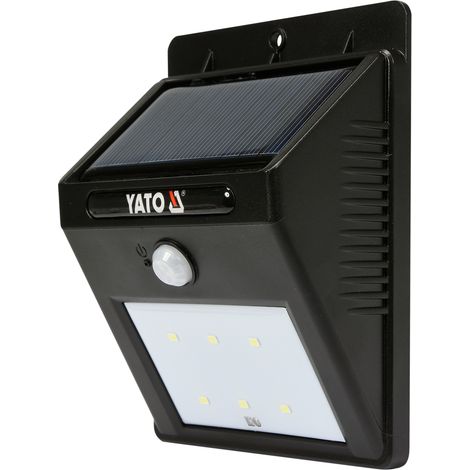 Lampe à énergie solaire Yato YT-81856 LED Fixation au mur