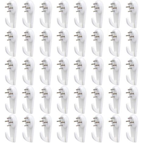 40 ganci da parete, ganci per cornici, kit per appendere quadri, ganci di supporto a parete senza lasciare tracce, chiodi da parete per appendere quadri, foto, specchi (1/5)