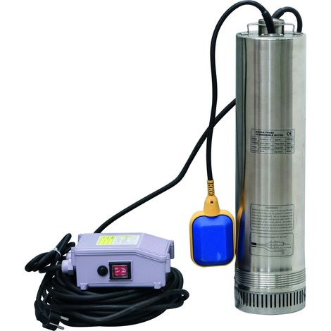 POMPE DE PROFONDEUR 750W 43M AVEC FLOTTEUR-EAUX CLAIRES-DRAKKAR 08105 (1/3)