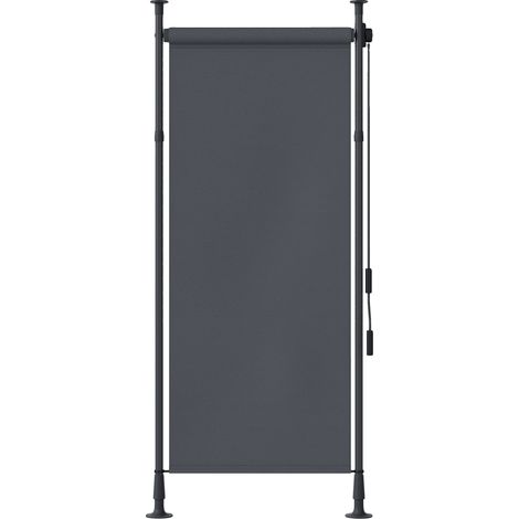 Toldo, altura regulable, protección UV, gris oscuro. (1/2)