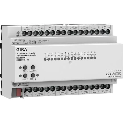 Gira Schalt-/Jal.aktor 16f/8f 16 A Std OneKNX REG 502800 (1/2)