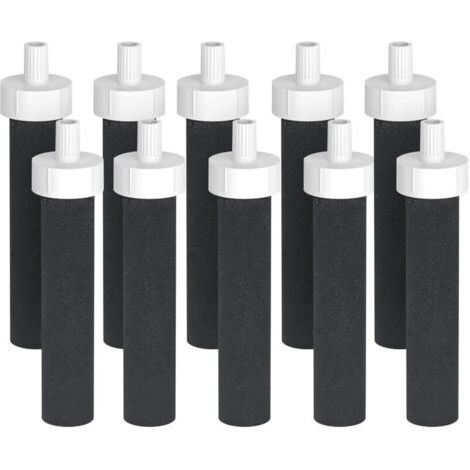 Paquete de 10 filtros de agua de repuesto Brita - Compatibles con los filtros de agua Brita BB06 rígidos, de acero inoxidable y deportivos.