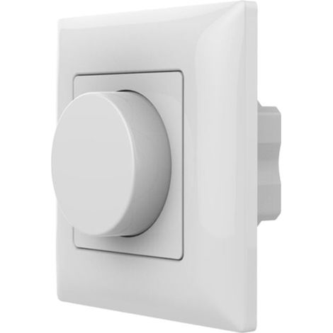 Variateur LED Mural avec Bouton Rotatif 220V 360W TRIAC - Blanc - SILAMP