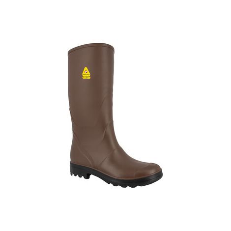 Stivali ginocchio gomma nitrilica antistatici SRC marrone misure 39-46 - 40
