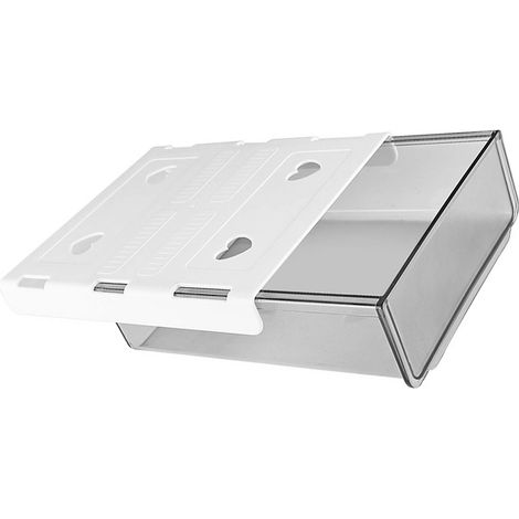Tiroir sous bureau autocollant gain de place bac rangement sous table pour papeterie bureau document gris (1/4)