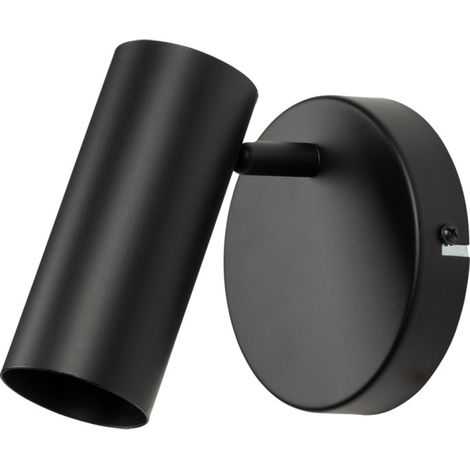 Applique VERSO en métal noir – Culot GU10 – Puissance 7W – Éclairage directionnel pour intérieur – Design moderne – Mathias Luminaires (1/3)