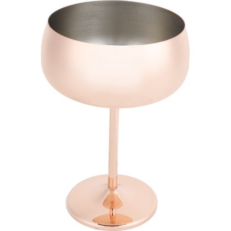 Gobelet À Cocktail En Acier Inoxydable Plaqué Cuivre Pour Bar Et Fête - Design Élégant Et Durable - Lot De 1 (1/5)