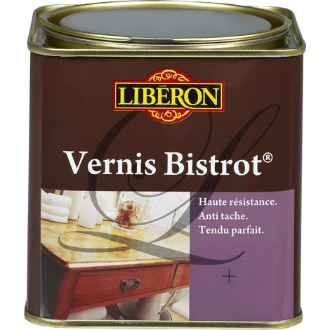 Vernis bistrot - Vernis bois - Meubles Boiseries Objets - Anti-taches - Anti-chocs et rayures - Tendu bon - Chêne clair Satin - 0,5L (1/5)