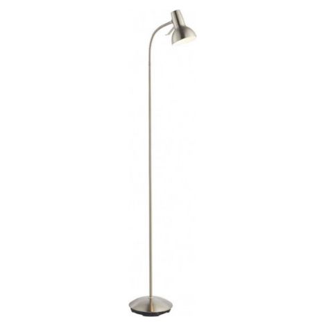 Endon Amalfi - Lampadaire LED 1 Lumière Nickel Satiné, Peinture Blanc Brillant, GU10 (1/3)