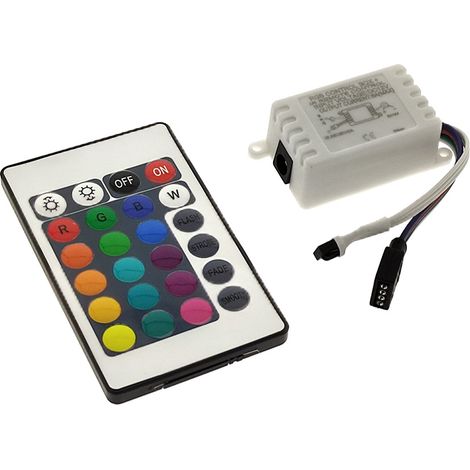 Controlador IR tira led RGB 24 botones