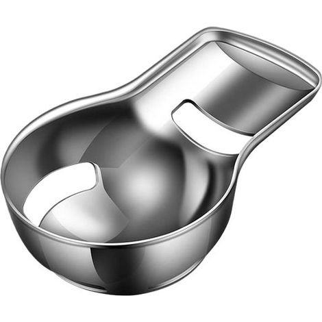 Separador de yemas y claras de huevo, separador de yemas de acero inoxidable, filtro separador de huevos para cocina casera y repostería. (1/2)