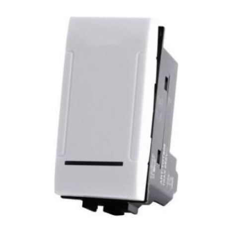 Interruttore unipolare art compatibile con bticino livinglight n4001n 16a bianco - 801b