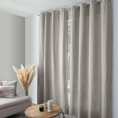 Rideau “Cambria” – 140 x 240 cm – Coton recyclé - 140x240cm - Lin