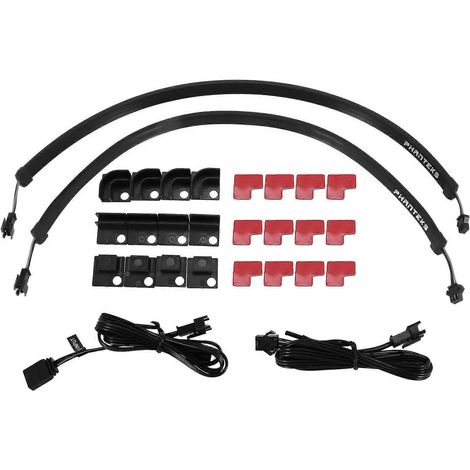Argb Neon-Kombinationslichtleiste, Computergehäuse-Dekoration, LED-Streifen, 5 V, 3-poliges Kopflicht, 400 mm x 2 Stück (1/5)