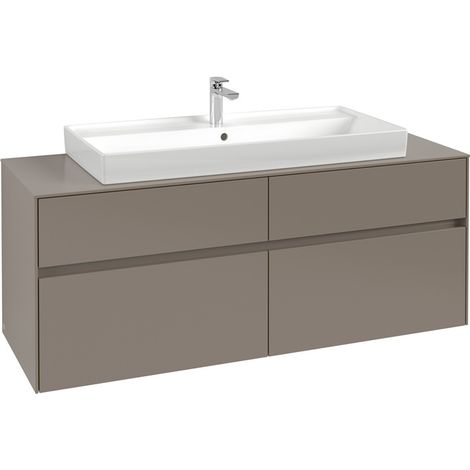 VB Waschbeckenunterschrank Collaro C09200 1400x548x500mm Eckig Soft Green