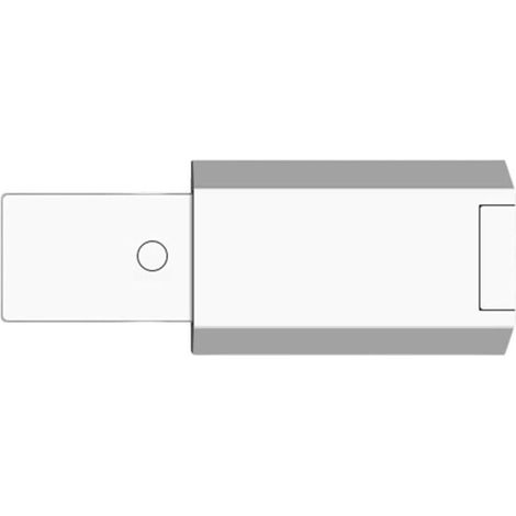 Serrure magnétique pour porte de meuble, fermeture automatique, sans poignée, adaptée aux petits tiroirs de meubles, 70 x 39 mm (blanc) (1/3)