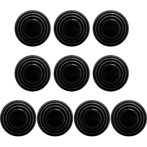 Joint D'Amortissement Porte Voiture - PVC Noir - 2,8 x 1 cm - Protection Bordure Porte - 10 Pièces (1/5)