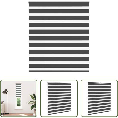 Doppelrollo -  Doppelrollo Schwarz 120x100 cm Stoffbreite 115,9 cm Polyester (1/5)