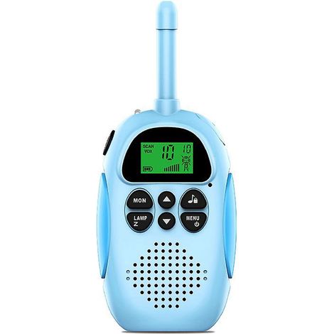 2pcs Kids Walkie Talkie, Rechargeable Walkie Talkie, 16 Channel Radio Kids Toys For Boys Girls, Outdoor Adventure Camping Hiking Blue+blue (1/5)