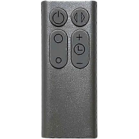 Télécommande ergonomique en plastique argentée compatible avec les ventilateurs Dyson TP00 / TP01 / AM11. (1/4)