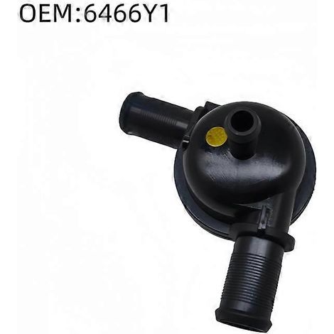 Tuyau d'eau chaude 6466Y1, compatible avec les modèles Peugeot 407, 607, Citroën C5, C6 3.0, raccord en T pour tuyau d'eau chaude. (1/5)