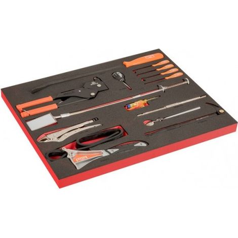 BAHCO - Module 3/3 marquage laser, crochets, miroirs d'inspection & pince à riveter-14pc