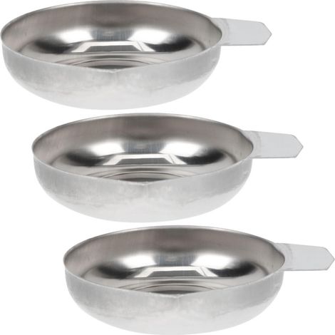 3pcs Plateau de Pesée pour Balance Numérique en Acier Inoxydable Résistant à L'usure Design à Embouchure Pointue pour Boutique de Fruits et Centre Commercial (1/5)