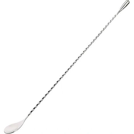 Cuillère à mélanger de 30 cm (12 pouces) en acier inoxydable 18/8 de qualité alimentaire, bâtonnet mélangeur pour cocktails et barman.-AquaForge