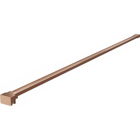 Mexen soporte recto para mampara de ducha 6-8 mm, cobre cepillado - 800-01-65 (1/2)