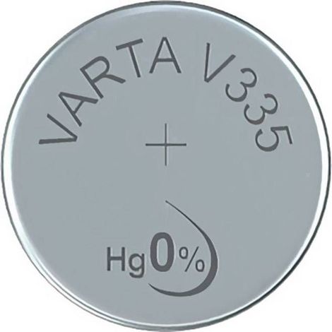Pila de botón sr512sw - v335 Varta 100mah blíster 1 unid ø5.8x1.25mm (1/2)