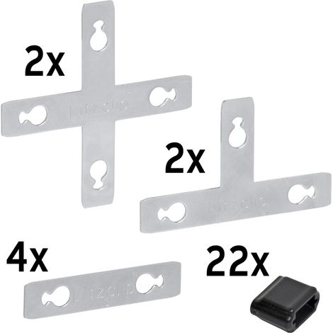Kit di riparazione corral litzclip zincato 8 pezzi