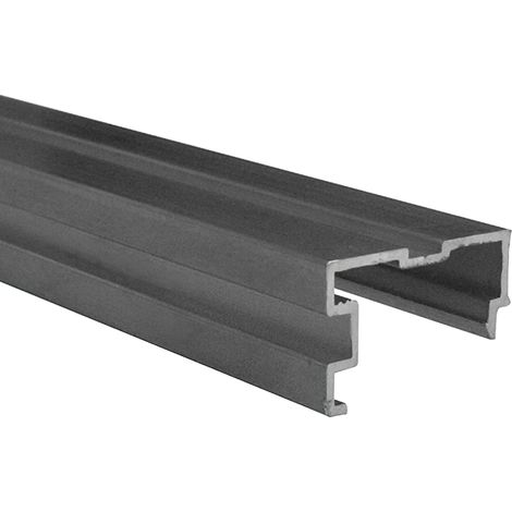 Profilé poignée Classicdoor pour portes de placard d'ép. 19mm, satiné argent, longueur 2.55m HOMEWELL