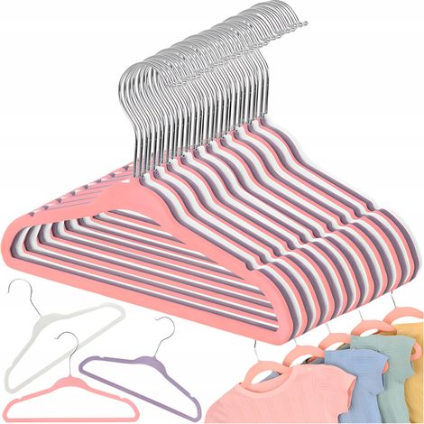 20 Samtkleiderbügel für Kinderkleidung (1/5)