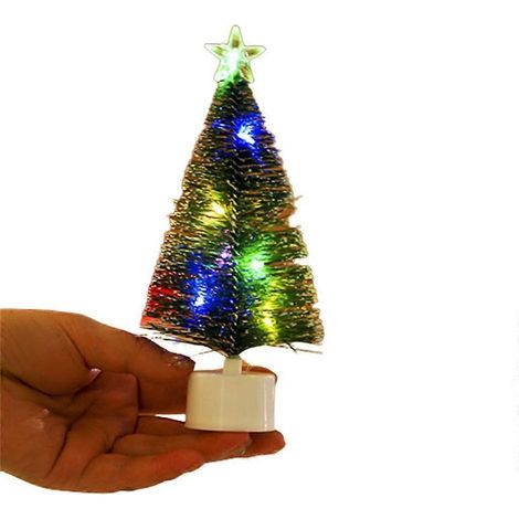 Ensemble de 10 décorations lumineuses pour sapin de Noël, fonctionnant sur piles (1/4)