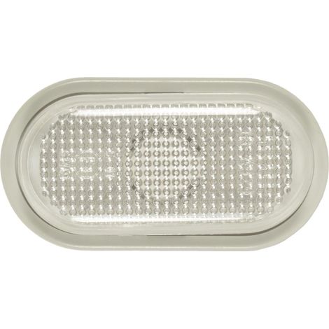 Clignotant latéral blanc - 1 pièce - Plastique robuste - Montage gauche ou droite - Pour Renault Dacia Nissan - Couleur blanche (1/2)