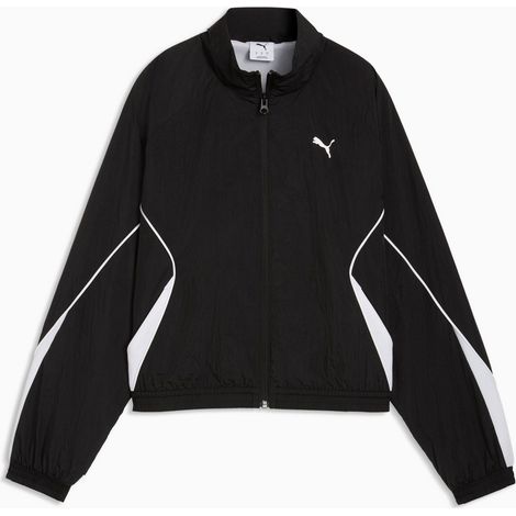 Puma Sport Relaxed Woven FZ Damenjacke Schwarz 69186401 R L (1/5)
