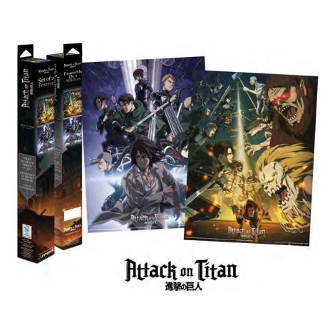 L'ATTAQUE DES TITANS - SAISON FINALE - SET 2 POSTERS 52 X 38CM PYRAMID PPB35395